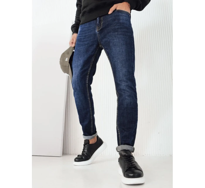 Modré pánské džínové kalhoty FashionStreet UX4220