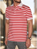 Pánská pruhovaná polokošile bílá model 21987924 - Dstreet