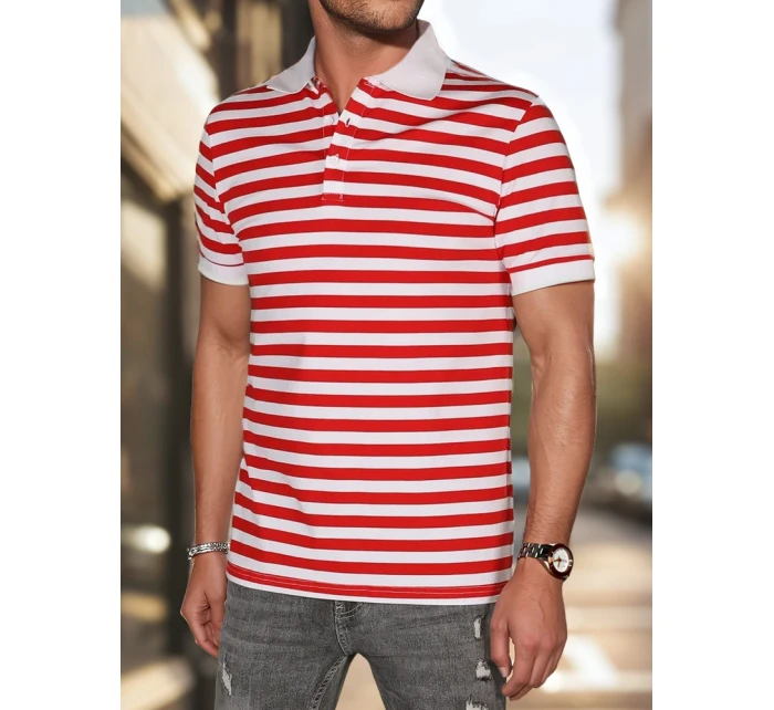 Pánská pruhovaná polokošile bílá model 21987924 - Dstreet