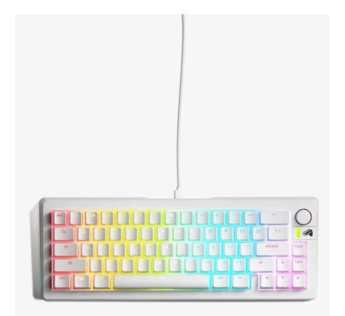 Glorious PC Gaming Race GMMK 3 Předpřipravená USB QWERTY klávesnice US English White