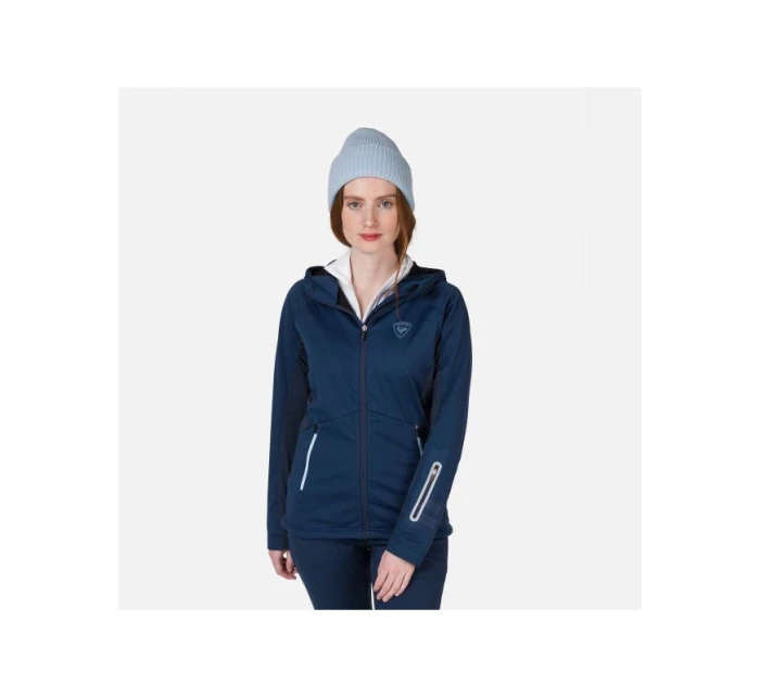 Rossignol W Softshellová mikina s kapucí Jkt navy blue Rossignol W Softshellová mikina s kapucí Jkt navy blue