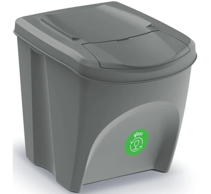 Odpadkové koše 25 l sortibox set4 ks šedý kámen dětské