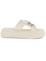 Dámské žabky na platformě se zirkony béžové Potocki 16347