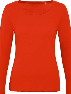 B&C Inspire LSL T /women_° Dámské tričko s dlouhým rukávem 01.TW71 fire red