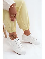 Dámské krajkové tenisky na platformě LEE ISLA LACE WOMEN LOW 50261003.1FG Bílé