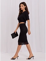 Spódnica MI SD model 21724657 czarny - FPrice Spódnica MI SD model 21724657 czarny - FPrice