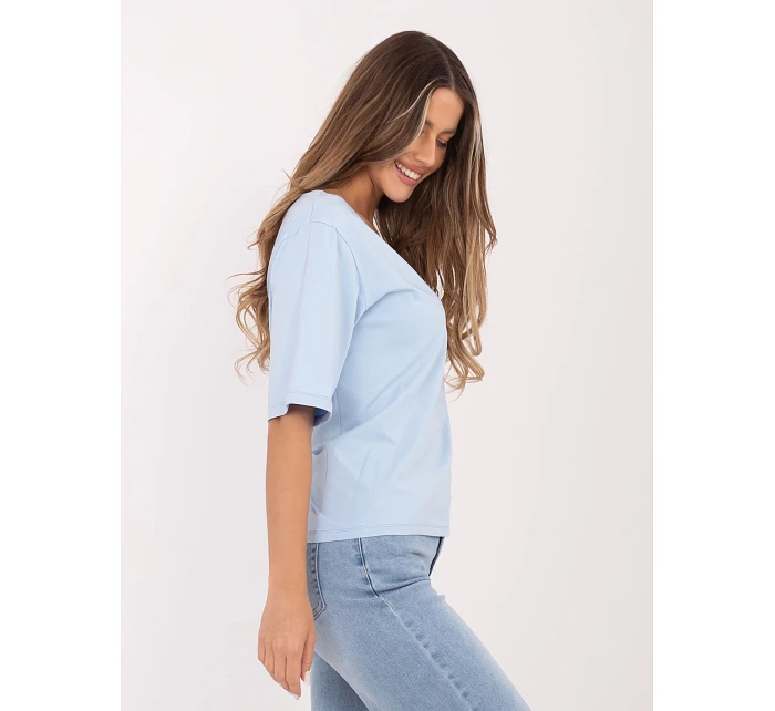 T shirt RV BZ model 22074559 jasny niebieski - FPrice T shirt RV BZ model 22074559 jasny niebieski - FPrice