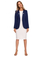 Frakční plášť M665  tmavě modrý - Moe