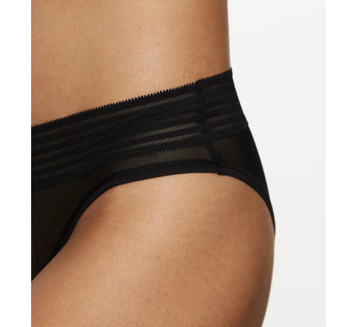 Tempting Sheer Highleg Tai - BLACK - TRIUMPH BLACK - TRIUMPH