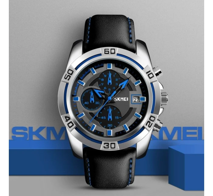 Pánské hodinky Skmei 9156SIBU + BOX Pánské hodinky Skmei 9156SIBU + BOX