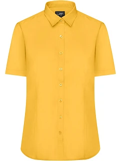 JN 679 Popelínová halenka s krátkým rukávem model 22488253 yellow - Daiber