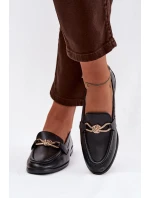 Dámské mokasíny s ozdobným detailem černé Rosynne Dámské mokasíny s ozdobným detailem černé Rosynne