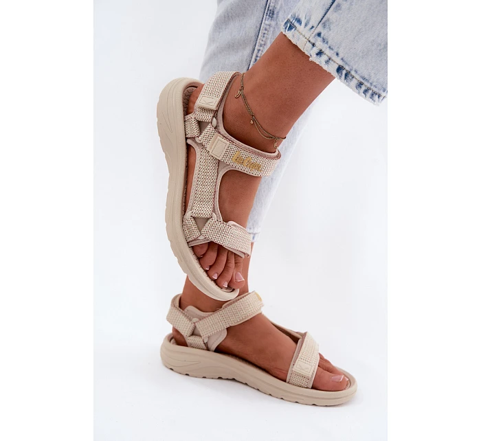 Dámské sandály model 22123009 Béžové - Lee Cooper