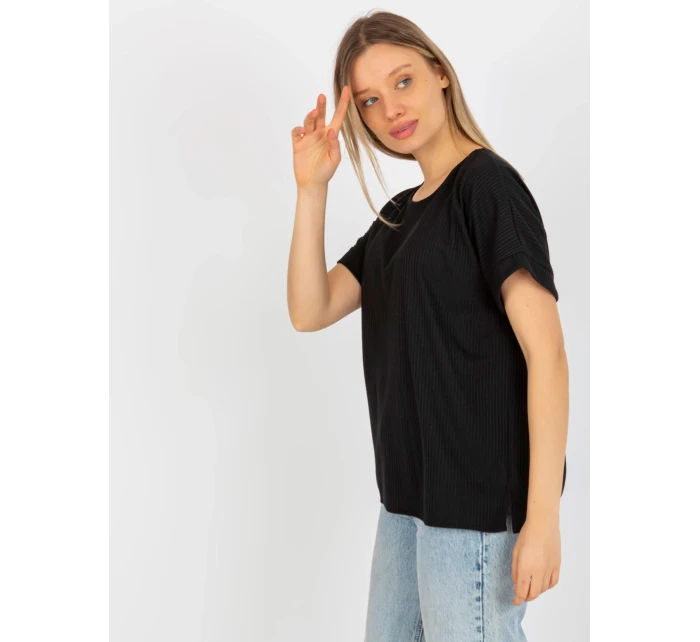 Dámská halenka LK BZ 509252.25x černá - FPrice Dámská halenka LK BZ 509252.25x černá - FPrice