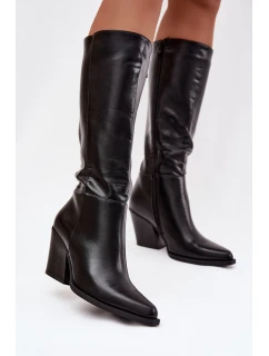 Kozačky na podpatku  model 221156 Step in style