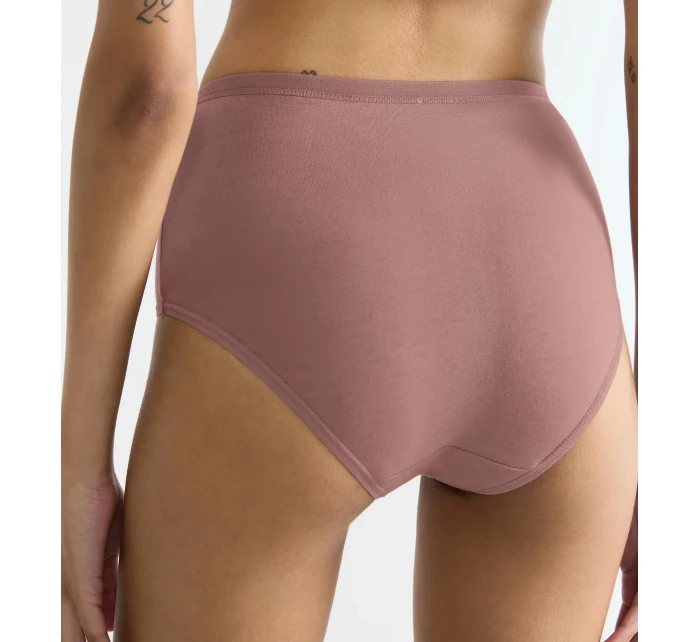 Dámské kalhotky GO Daily Cotton Highwaist - BROWN - sv. hnědé 1141 - SLOGGI Dámské kalhotky GO Daily Cotton Highwaist - BROWN - sv. hnědé 1141 - SLOGGI