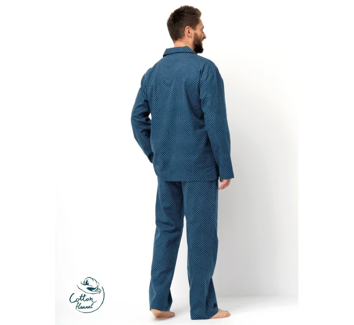 Pánské pyžamo MNS model 21299838 B25 délka/r 3XL4XL na zip - Key Pánské pyžamo MNS model 21299838 B25 délka/r 3XL4XL na zip - Key