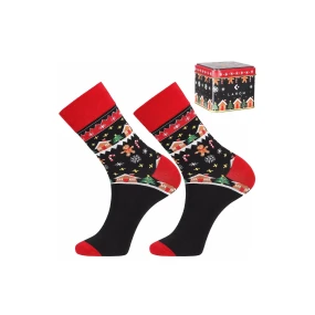 Ponožky Moraj CMLS700-006 Vánoční plechovka 38-43 Ponožky Moraj CMLS700-006 Vánoční plechovka 38-43