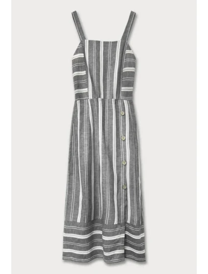 Šedé bavlněné šaty model 7500080 - MADE IN ITALY