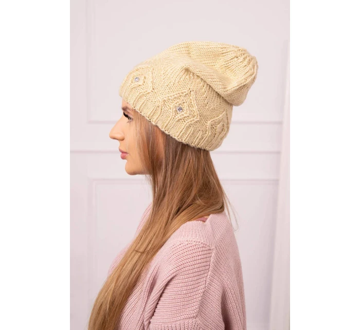 Dámská čepice Ramona K383 béžová Dámská čepice Ramona K383 béžová