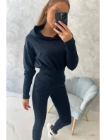 Sada s širokými žebry tmavě modrá