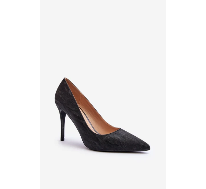 Lodičky zdobené flitry Černé model 21644908 - Boto