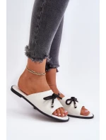 Dámské sandály z eko kůže Big Star NN274067 Bílé Dámské sandály z eko kůže Big Star NN274067 Bílé