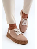 Dámské tenisky MEMORY FOAM SYSTEM BIG STAR NN276002 Hnědobéžové