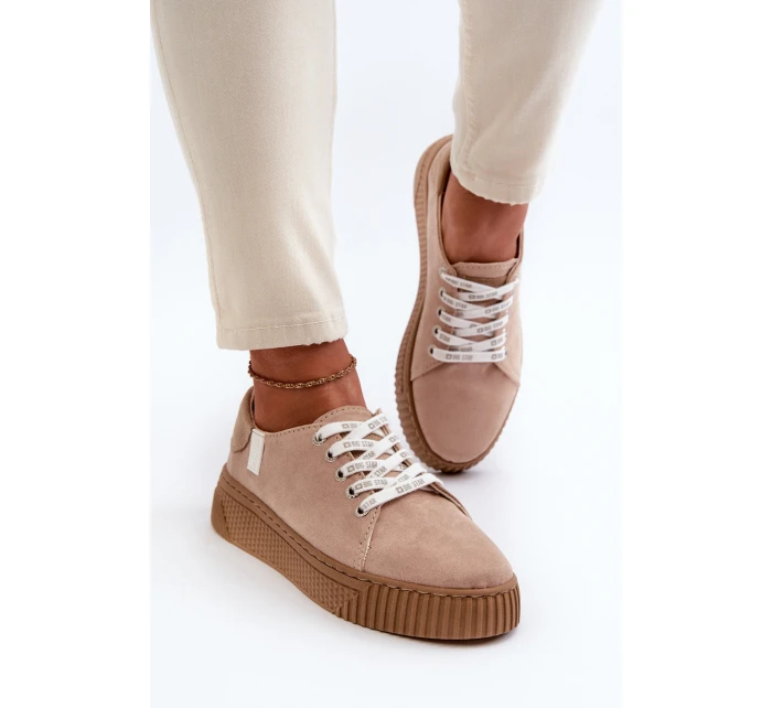 Dámské tenisky MEMORY FOAM SYSTEM BIG STAR NN276002 Hnědobéžové