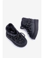 Dětské Zimní Boty S Kožíškem Černé model 21680341 - Boto