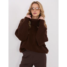 Sweter IN SW model 21782544 ciemny brązowy - FPrice