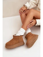 Dámské sněhule model 21941170 hnědé - SWEET SHOES