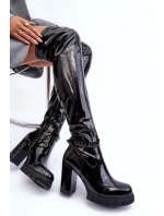 Kozačky na podpatku  model 185575 Step in style