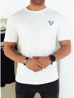 Pánské základní bílé tričko Dstreet RX5440 Pánské základní bílé tričko Dstreet RX5440