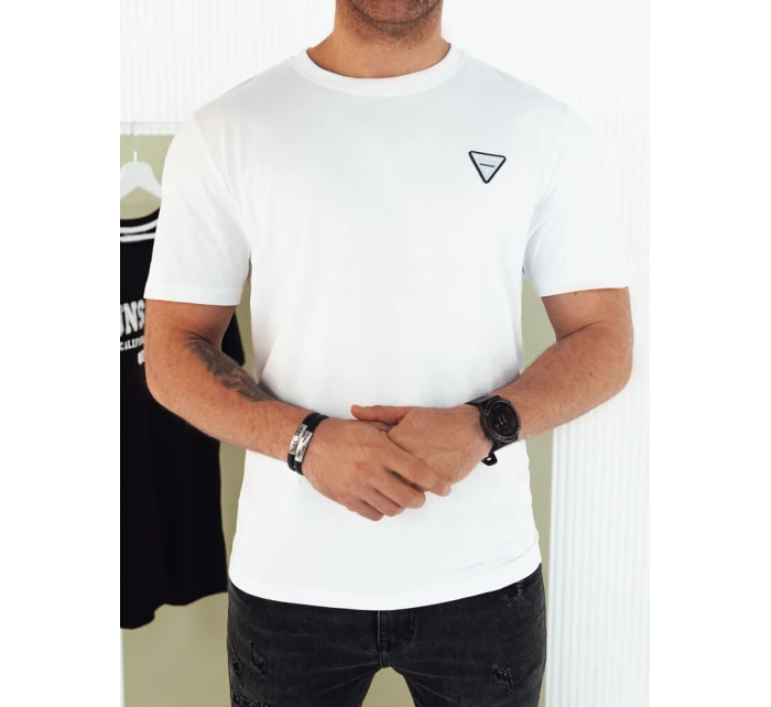 Pánské základní bílé tričko Dstreet RX5440 Pánské základní bílé tričko Dstreet RX5440