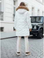 Dámská zimní bunda VIRELIA prošívaná s kapucí bílá FashionStreet TY4938