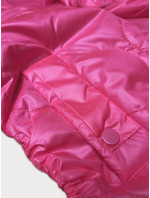 růžová dámská bunda se šňůrkami na bocích model 19456849 - S'WEST