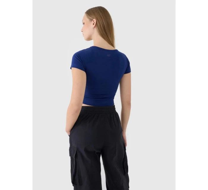 Dámské hladké tričko 4F 4FRSS25TTSHF2695-31S Dámské hladké tričko 4F 4FRSS25TTSHF2695-31S