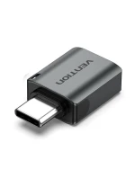 Vention USB-C na USB-A USB 3.0 OTG adaptér šedý z hliníkové slitiny