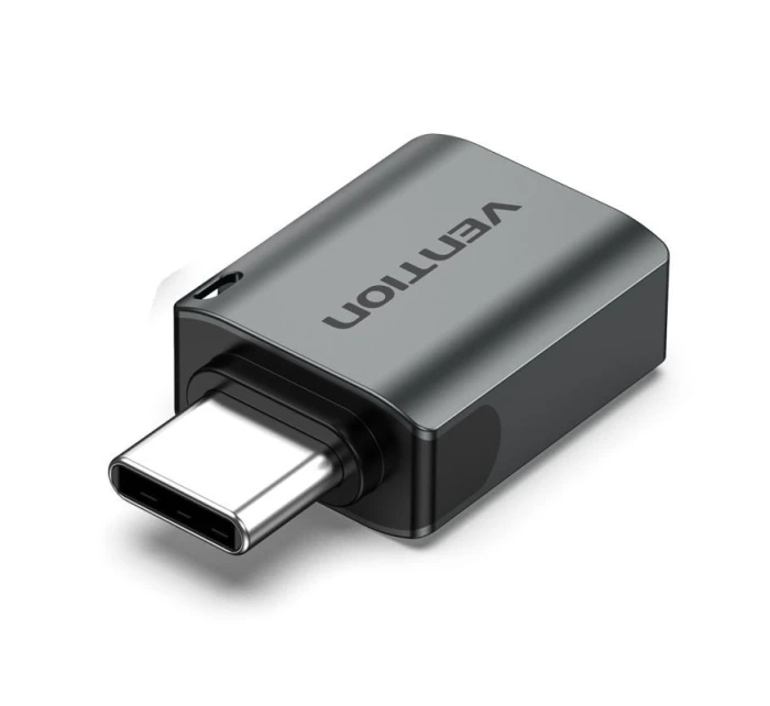 Vention USB-C na USB-A USB 3.0 OTG adaptér šedý z hliníkové slitiny