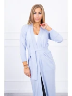 Svetr dlouhý svetr model 18748001 v pase modrý - K-Fashion