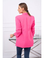 Sako s klopami elegantní růžové