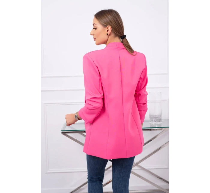 Sako s klopami elegantní růžové Sako s klopami elegantní růžové