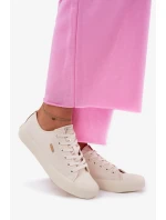 Dámské plátěné tenisky Big Star – béžové Dámské plátěné tenisky Big Star – béžové