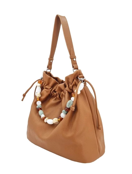 Trendy hnědá dámská denní kabelka 5IX6X - Marina Rylan