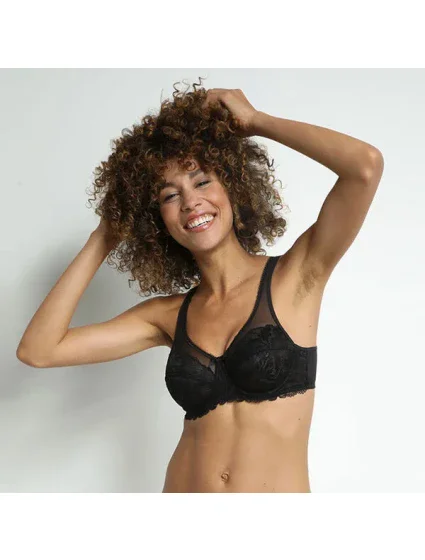 Dámská krajková podprsenka DIM GENEROUS ESSENTIEL UNDERWIRE BRA - DIM - černá Dámská krajková podprsenka DIM GENEROUS ESSENTIEL UNDERWIRE BRA - DIM - černá