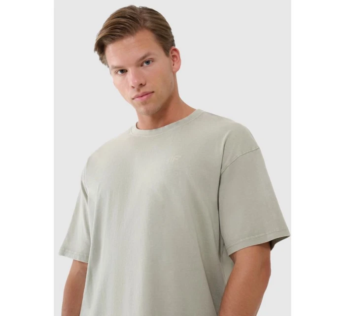 Pánské hladké tričko oversize model 21433391 - 4F Pánské hladké tričko oversize model 21433391 - 4F