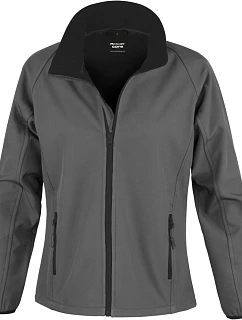 Result R 231F Dámská 2-vrstvá softshell bunda "Printable" 30.231F charcoal/black