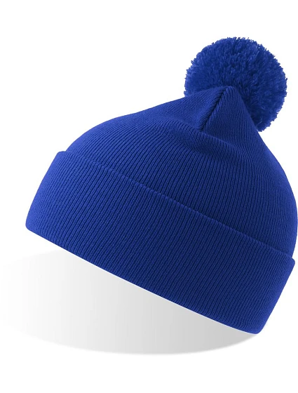 Atlantis Headwear Wind-S Pompom Pletená čepice s bambulí 33.0294 royal Atlantis Headwear Wind-S Pompom Pletená čepice s bambulí 33.0294 royal