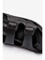 Lehké pánské sandály s přezkami Big Star NN174597 Černé